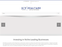 Tablet Screenshot of exaltarecapital.com